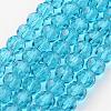 Transparent Glass Bead Strands GLAA-G013-10mm-49-1