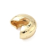 Brass Crimp Beads Covers KK-C156-08C-G-2