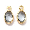 Eco-Friendly Brass with Glass Pendants KK-K268-01H-2