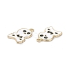 Halloween Light Gold Tone Alloy Enamel Pendants ENAM-P247-25KCG-2