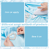 4Pcs 4 Styles Word Non-Woven Fabrics Computerized Embroidery Iron on/Sew on Patches DIY-FG0005-41-3
