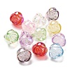 UV Plating Rainbow Iridescent Transparent Acrylic Bubble Pendants OACR-Q184-08-1