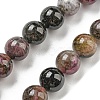 Natural Multicolor Tourmaline Beads strands G-C076-6mm-10-2