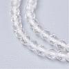 Natural Quartz Crystal Beads Strands G-D166-A-3mm-1