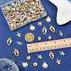 120Pcs 12 Styles CCB Plastic Pendants Sets CCB-FS0001-14-6