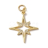Rack Plating Brass Micro Pave Clear Cubic Zirconia Pendants X-KK-F853-14G-1