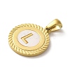 Ion Plating(IP) 304 Stainless Steel Pendants STAS-I204-L-G-2
