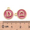 Golden Plated Alloy Enamel Charms ENAM-S118-08D-3