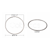Tarnish Resistant 304 Stainless Steel Linking Ring LS-X-STAS-T047-15C-2