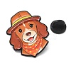 Cocker Spaniel in Explorer Hat  Alloy Enamel Pins AL-CBA6DDE-03D-3