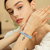 2Pcs 2 Colors 925 Sterling Silver Rhinestone Twister Clasps STER-HS0001-09-6