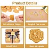 CRASPIRE 50Pcs Adhesive Wax Seal Stickers DIY-CP0008-20S-4