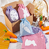 24Pcs 12 Styles Easter Cloth Storage Pouches ABAG-BC0001-62-5