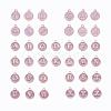 2 Sets 2 Styles Golden Plated Alloy Enamel Charms ENAM-YW0001-28B-1
