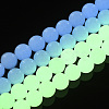 Synthetic Luminous Stone Beads Strands G-T129-12E-4