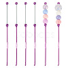 4Pcs DIY Alloy Beadable Crochet Hooks AJEW-TA0003-50B-1