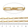 Handmade 304 Stainless Steel Rectangle Box Chains STAS-F341-04G-3