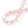 Imitation Jade Electroplate Glass Beads Strands EGLA-A039-J6mm-A07-4