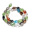 Faceted Teardrop Glass Beads Strands GS053-AB-4