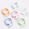 Transparent Acrylic Finger Rings RJEW-T010-07-2