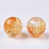 Transparent Crackle Acrylic Beads CACR-N002-08-2