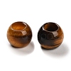Natural Tiger Eye European Beads G-R488-01J-2