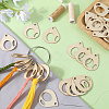 100Pcs MDF Board Bobbins DIY-GF0011-13B-3