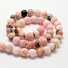 Round Natural Pink Opal Beads Strands G-K071-8mm-2