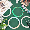 Unfinished Wooden Pieces Rings Shape DIY-WH0349-06-4