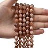 Natural Peach Moonstone Beads Strands G-Z119-A18-03-2