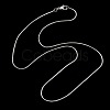 Brass Round Snake Chain Necklace for Men Women MAK-YW0001-11-1