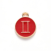Alloy Enamel Pendants ENAM-S124-01A-07I-2