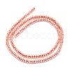 Electroplate Non-magnetic Synthetic Hematite Beads Strands G-L485-06D-RG-3