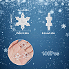 100Pcs Christmas Transparent Acrylic Connector Charms OACR-SC0001-58-2