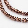 Electroplate Glass Beads Strands EGLA-P018-2mm-F09-1