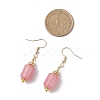 3 Pairs 3 Styles Natural Rhodochrosite Dangle Earrings EJEW-JE06631-6