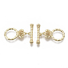 Brass Toggle Clasps X-KK-S354-218-NF-2