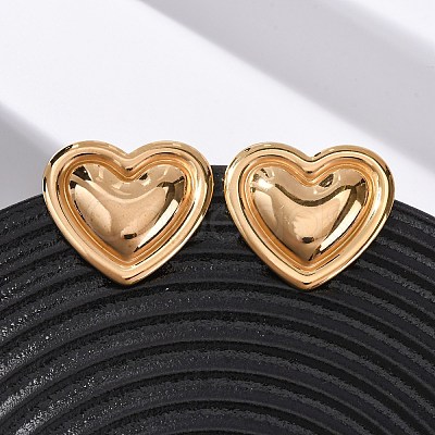 304 Stainless Steel Stud Earrings EJEW-K311-01G-1