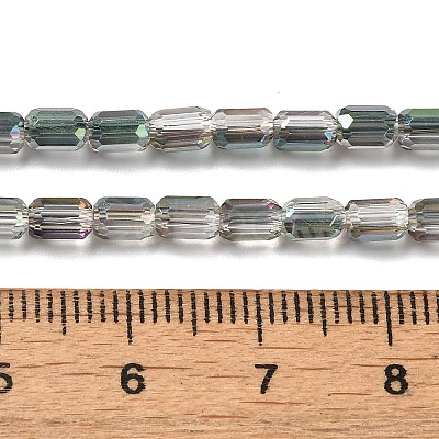 Electroplate Glass Beads Strands EGLA-D031-01-25-1