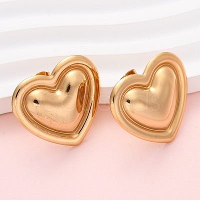 304 Stainless Steel Stud Earrings EJEW-K311-01G-1