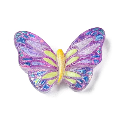Spray Painted Resin Decoden Cabochons RESI-C045-07D-1