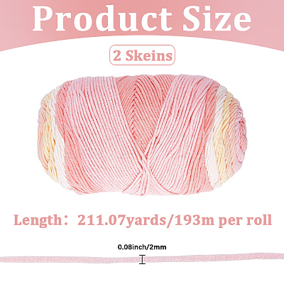 Soft Cashmere Cotton Acrylic Blend Yarn DIY-WH20055-121B-1