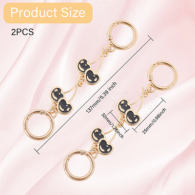 Zinc Alloy Chain Link Purse Strap Extenders AJEW-WH0479-46B-1