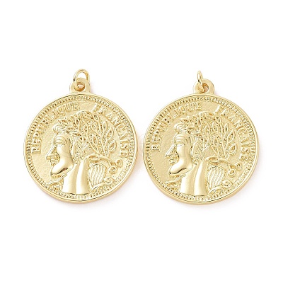 Brass Pendants KK-P200-10G-1