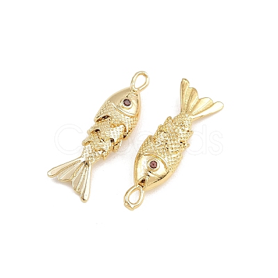 Brass Micro Pave Cubic Zirconia Pendants KK-A269-01A-G-1