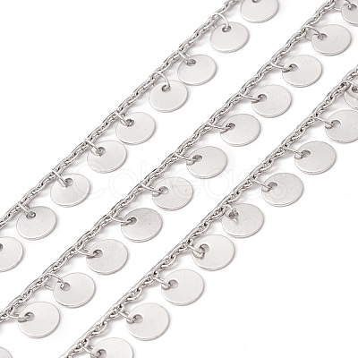 Tarnish Resistant 304 Stainless Steel Cable Chains CHS-F018-01P-1