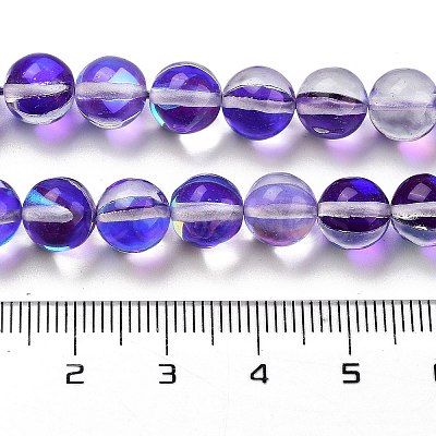 Transparent Glass Beads GLAA-B022-8mm-09-1