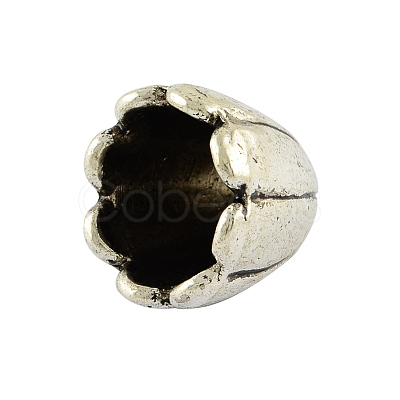 Tibetan Style Alloy Multi-Petal Bead Caps TIBE-00722-AS-FF-1