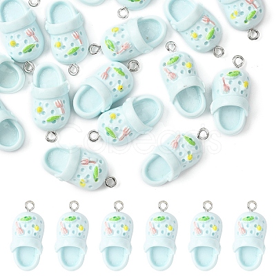 20Pcs Opaque Resin Pendants RESI-YW0005-49C-1