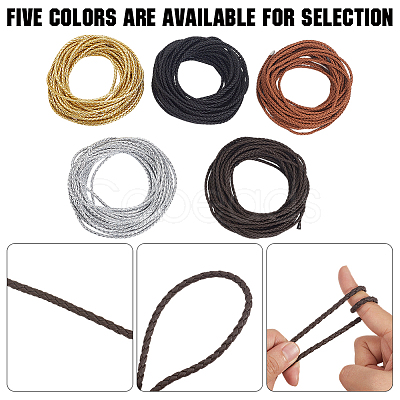 10M Round Imitation Leather Braided Cord WL-GF0001-32C-03-1
